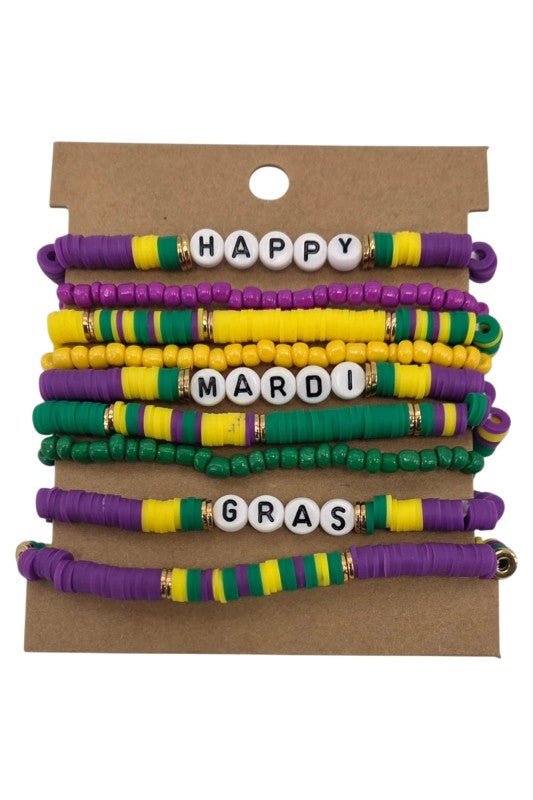 Mardi Gras Bracelet - Bitsy Gypsy Boutique
