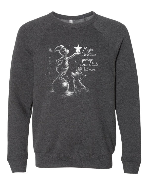 Maybe Christmas Premium Graphic Sweatshirt - Bitsy Gypsy Boutique