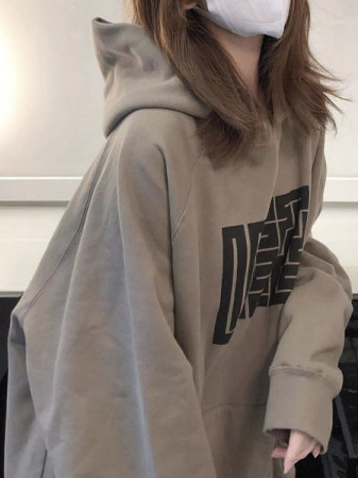 Maze Pattern Oversized Hoodie - Bitsy Gypsy Boutique