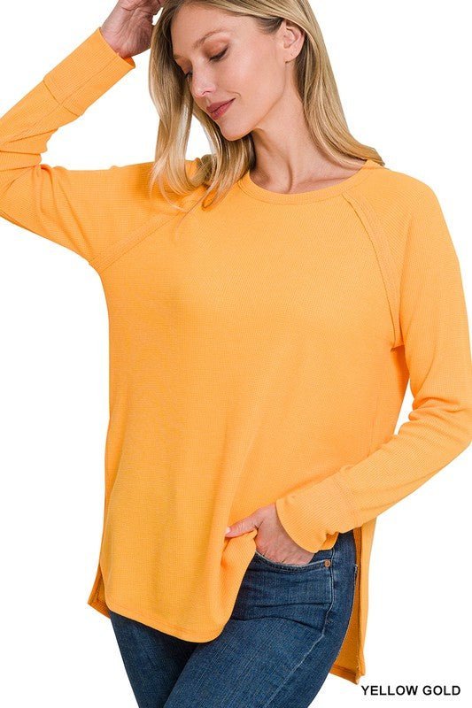 Melage Baby Waffle Long Sleeve Top - Bitsy Gypsy Boutique