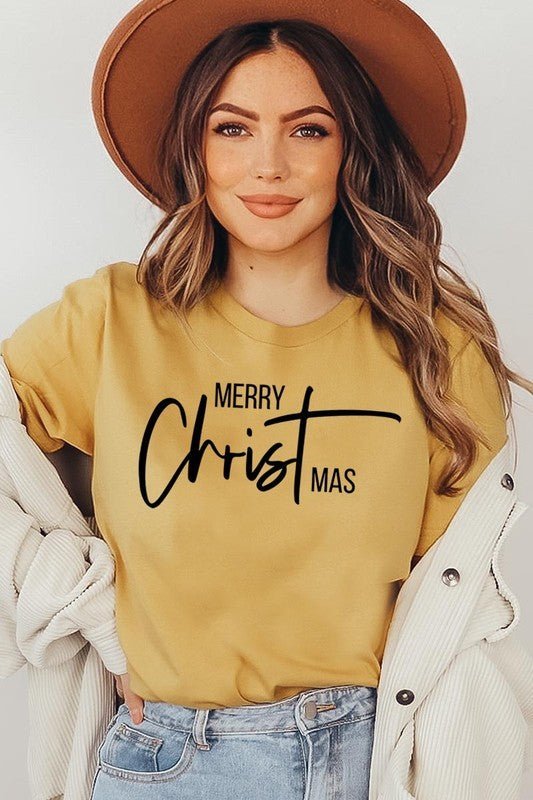 Merry Christmas Graphic Tee - Bitsy Gypsy Boutique