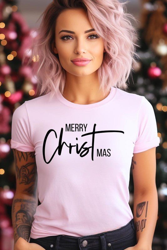 Merry Christmas Graphic Tee - Bitsy Gypsy Boutique