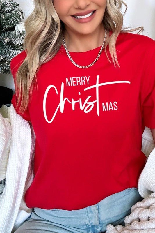 Merry Christmas Graphic Tee - Bitsy Gypsy Boutique