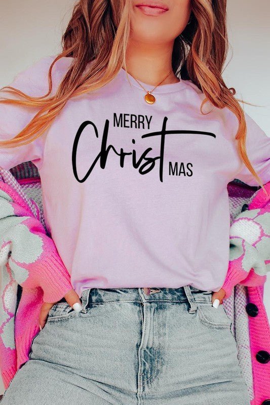 Merry Christmas Graphic Tee - Bitsy Gypsy Boutique