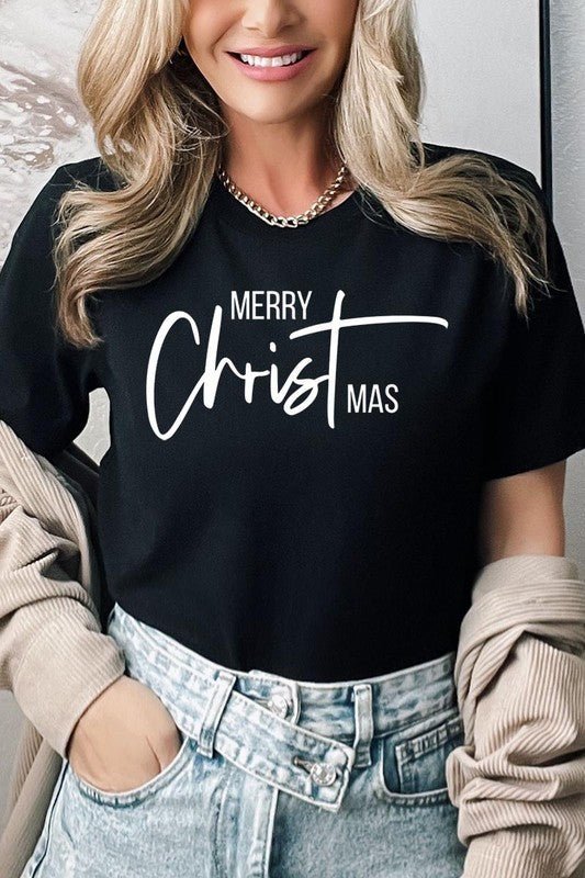 Merry Christmas Graphic Tee - Bitsy Gypsy Boutique