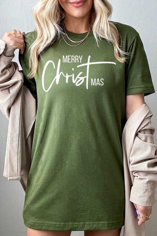 Merry Christmas Graphic Tee - Bitsy Gypsy Boutique