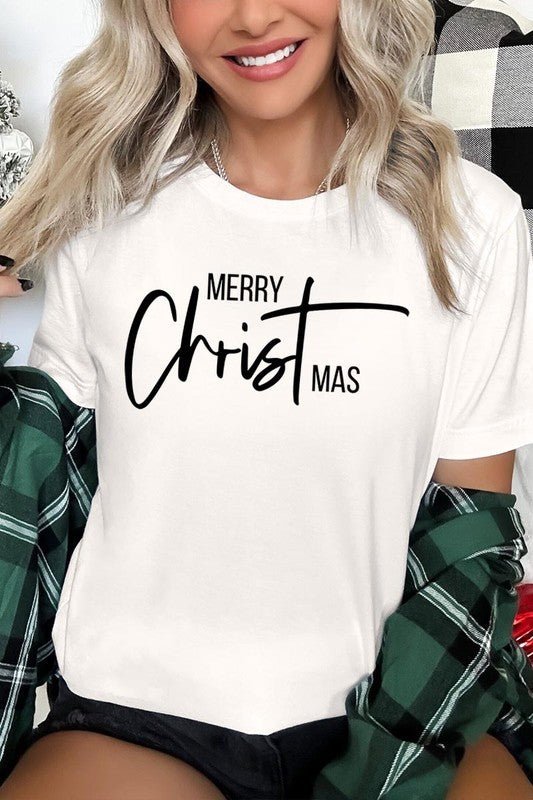 Merry Christmas Graphic Tee - Bitsy Gypsy Boutique