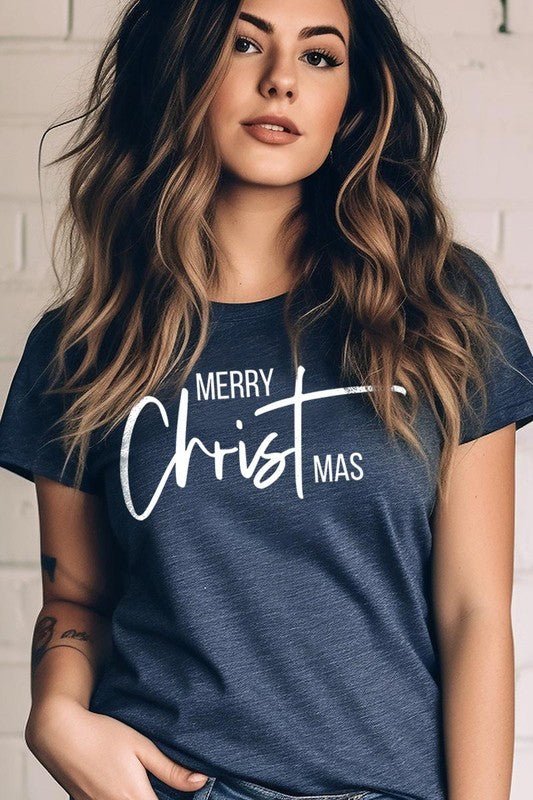 Merry Christmas Graphic Tee - Bitsy Gypsy Boutique