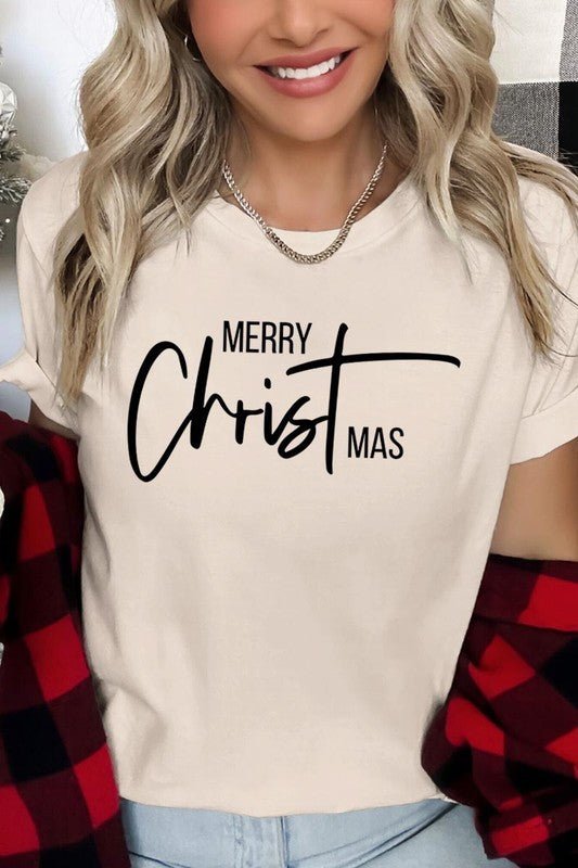 Merry Christmas Graphic Tee - Bitsy Gypsy Boutique