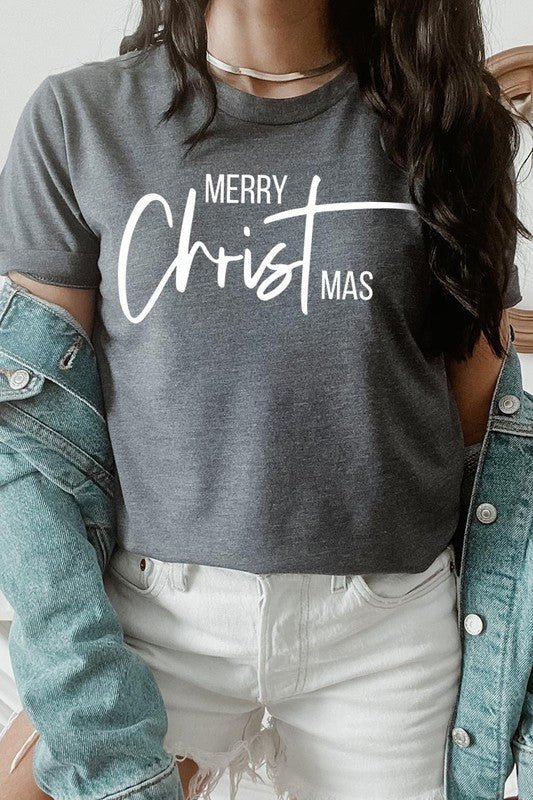 Merry Christmas Graphic Tee - Bitsy Gypsy Boutique