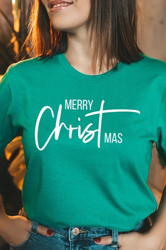 Merry Christmas Graphic Tee - Bitsy Gypsy Boutique