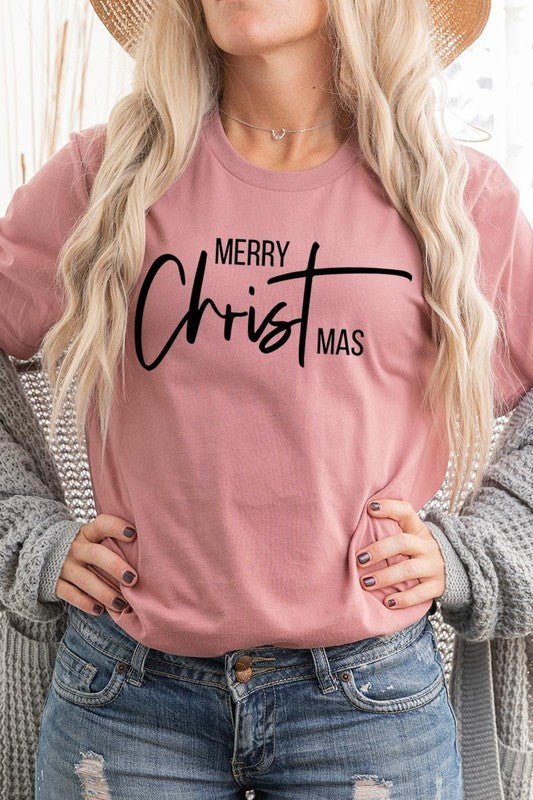 Merry Christmas Graphic Tee - Bitsy Gypsy Boutique