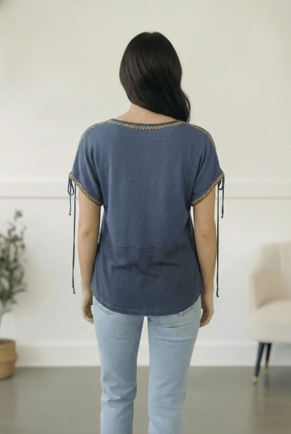 Midnight Mesa Boho Top - Bitsy Gypsy Boutique