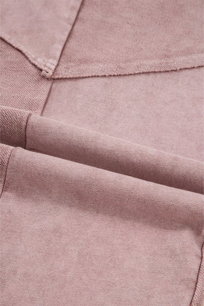 Mineral Wash Patchwork Tiered Wide Leg Pants - Bitsy Gypsy Boutique