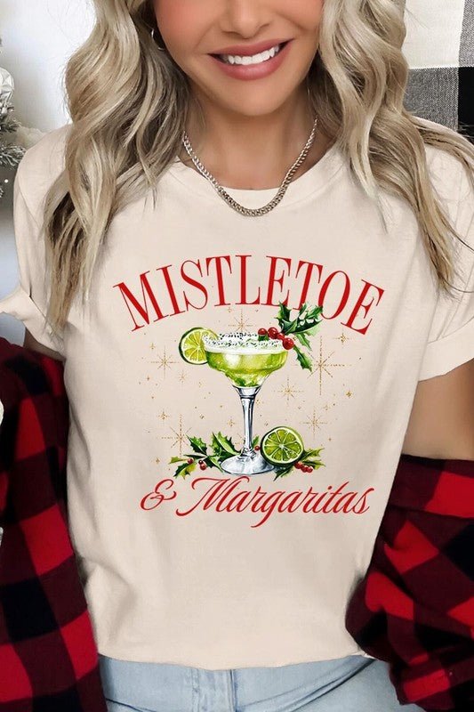 Mistletoe & Margaritas Graphic Tee - Bitsy Gypsy Boutique