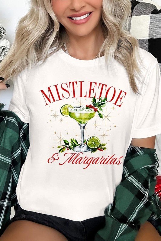 Mistletoe & Margaritas Graphic Tee - Bitsy Gypsy Boutique