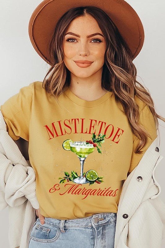 Mistletoe & Margaritas Graphic Tee - Bitsy Gypsy Boutique