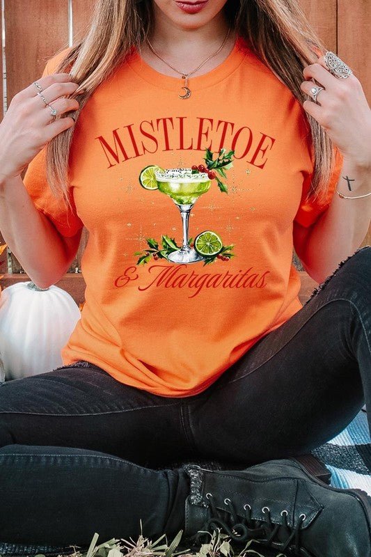 Mistletoe & Margaritas Graphic Tee - Bitsy Gypsy Boutique