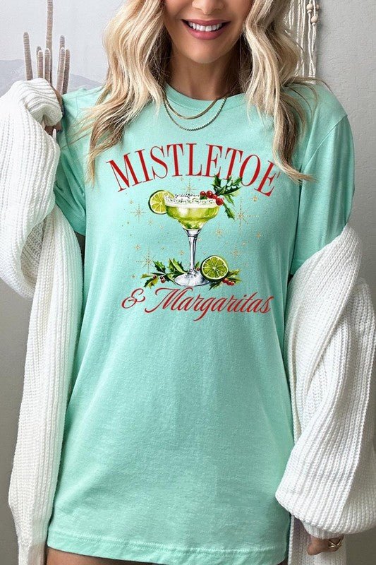 Mistletoe & Margaritas Graphic Tee - Bitsy Gypsy Boutique