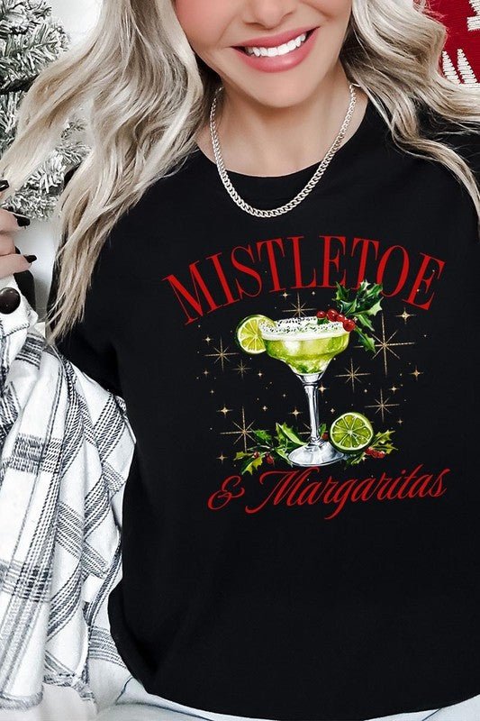 Mistletoe & Margaritas Graphic Tee - Bitsy Gypsy Boutique