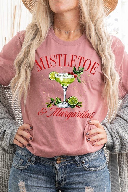 Mistletoe & Margaritas Graphic Tee - Bitsy Gypsy Boutique