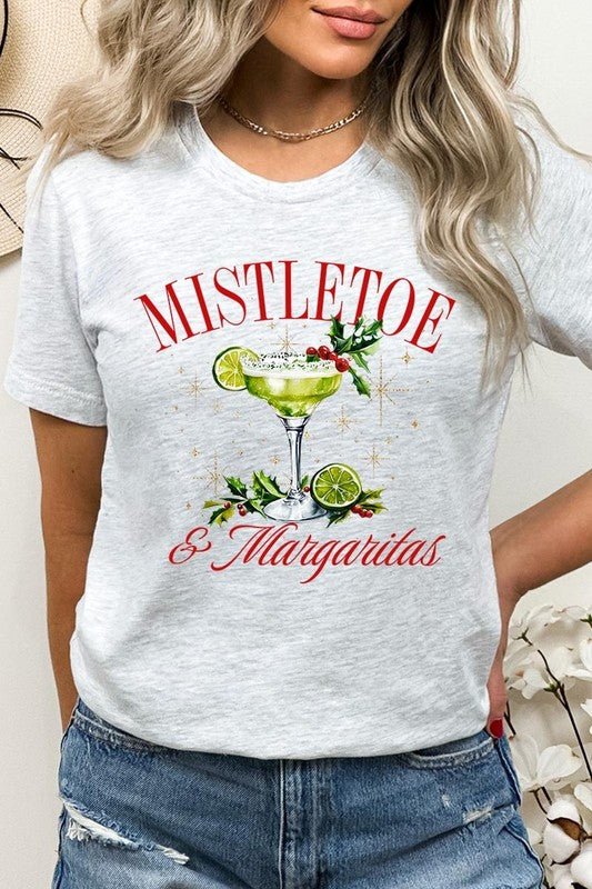 Mistletoe & Margaritas Graphic Tee - Bitsy Gypsy Boutique