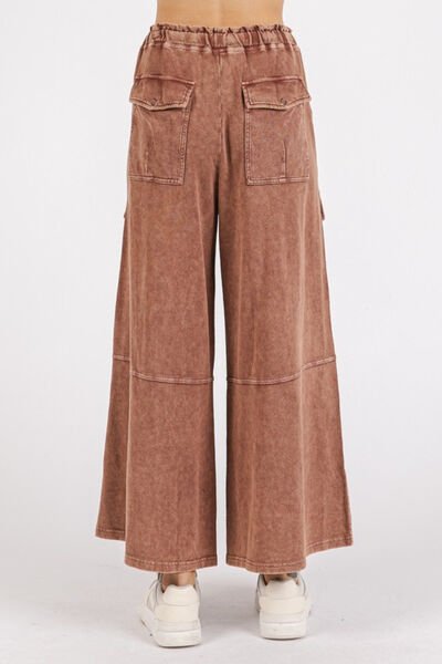 Mittoshop French Terry Cargo Wide Leg Pants - Bitsy Gypsy Boutique