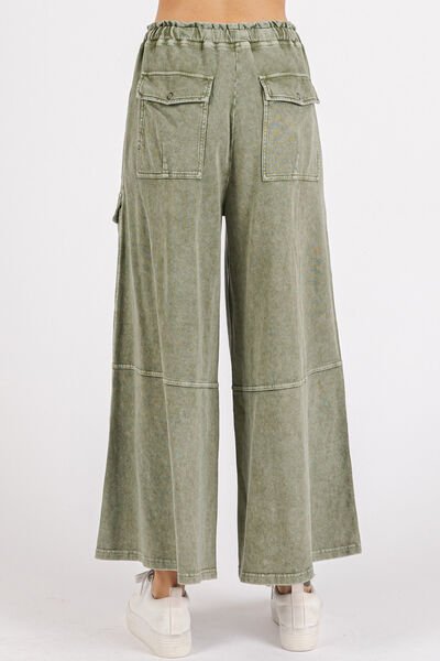 Mittoshop French Terry Cargo Wide Leg Pants - Bitsy Gypsy Boutique