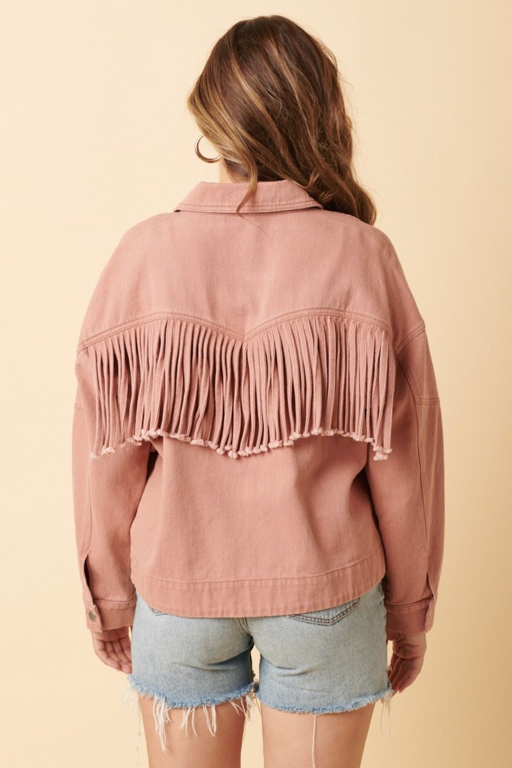 Mittoshop Fringe Detail Cotton Twill Jacket - Bitsy Gypsy Boutique