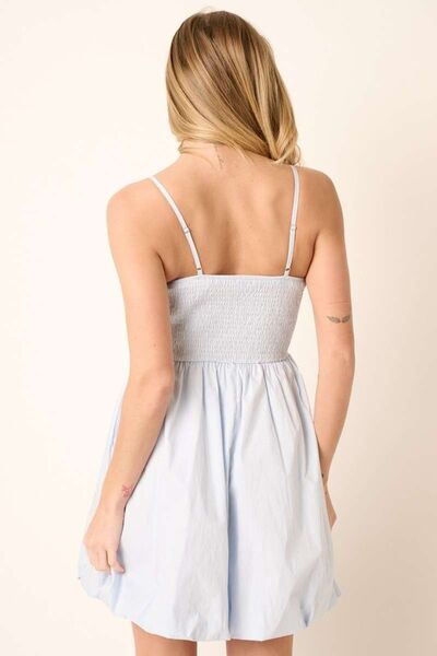 Mittoshop Ruched Detail Bubble Hem Mini Dress - Bitsy Gypsy Boutique