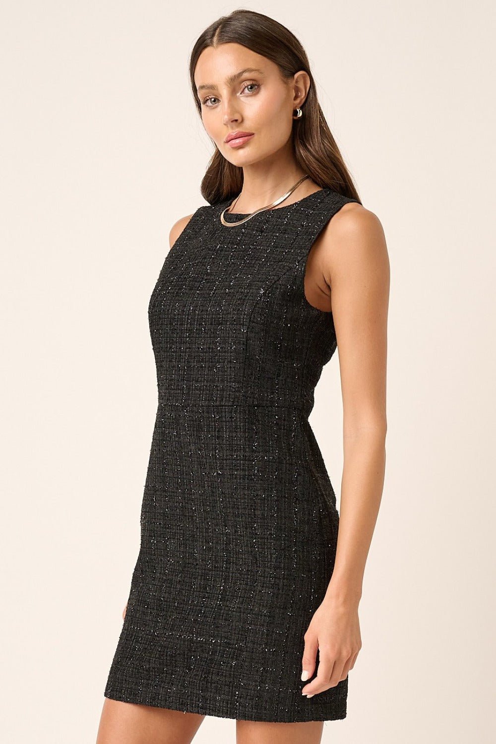 Mittoshop Tweed Sleeveless Mini Dress - Bitsy Gypsy Boutique