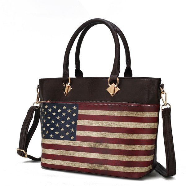 MKF Lilian Women's FLAG Tote Bag by Mia K - Bitsy Gypsy Boutique