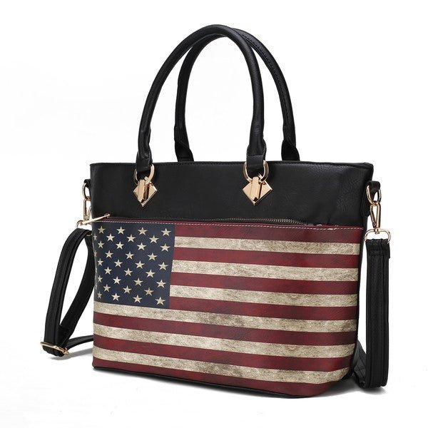 MKF Lilian Women's FLAG Tote Bag by Mia K - Bitsy Gypsy Boutique