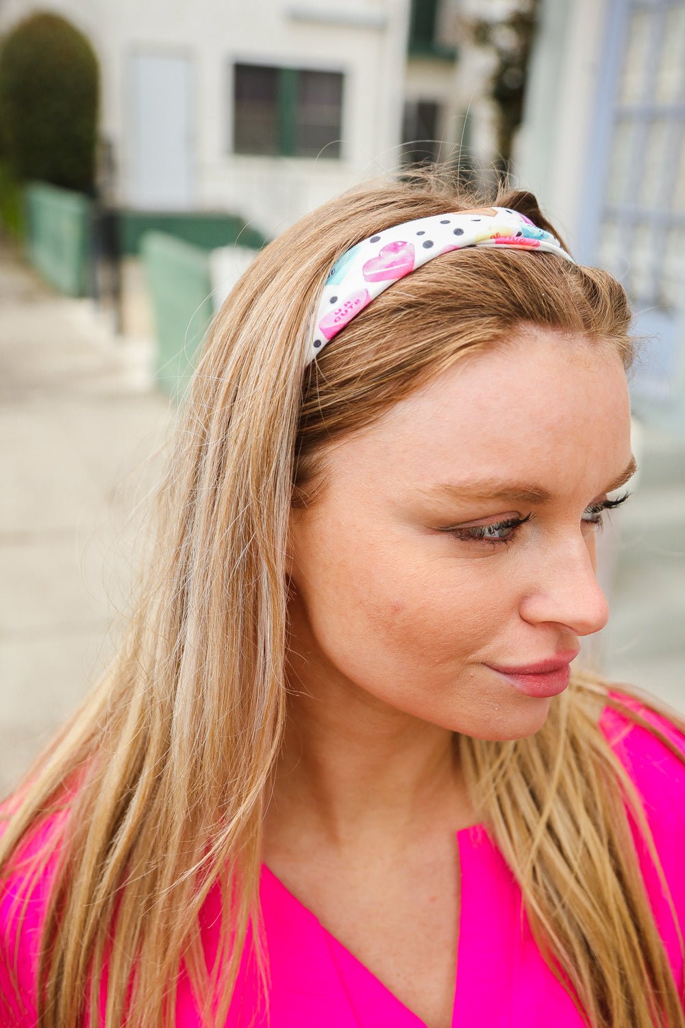 Multicolor Polka Dot & Heart Candy Twist Headband - Bitsy Gypsy Boutique