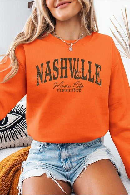 Nashville Music City Graphic Sweatshirt - Bitsy Gypsy Boutique