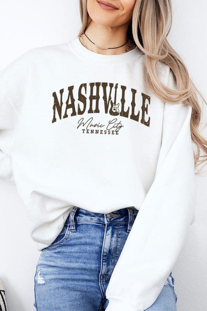 Nashville Music City Graphic Sweatshirt - Bitsy Gypsy Boutique