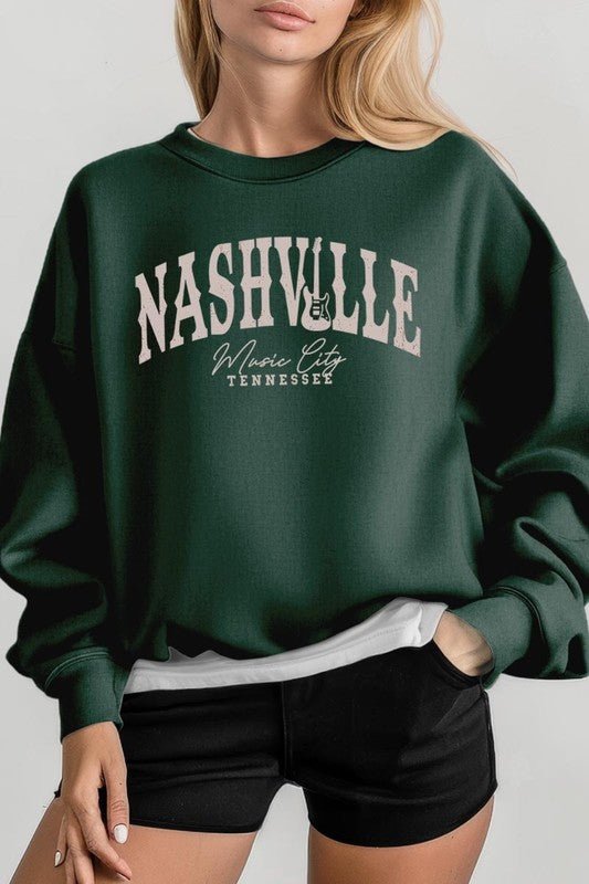 Nashville Music City Graphic Sweatshirt - Bitsy Gypsy Boutique