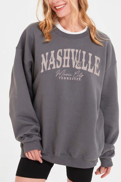 Nashville Music City Graphic Sweatshirt - Bitsy Gypsy Boutique