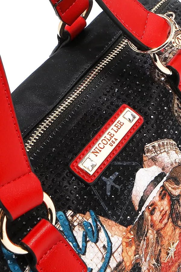 Nicole Lee USA Martha Travels Italy Wide Handbag with Rhinestones - Bitsy Gypsy Boutique