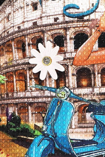 Nicole Lee USA Martha Travels Italy Wide Handbag with Rhinestones - Bitsy Gypsy Boutique