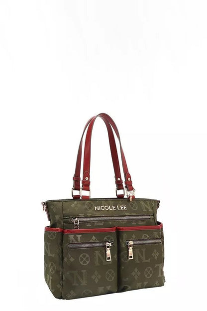 Nicole Lee USA Multi - Compartment Convertible Tote Bag - Bitsy Gypsy Boutique