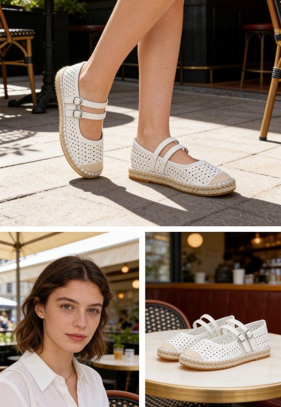 Noori Woven Dual Buckle Sandals - Bitsy Gypsy Boutique