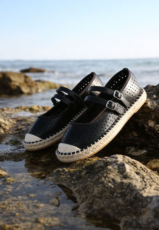 Noori Woven Dual Buckle Sandals - Bitsy Gypsy Boutique