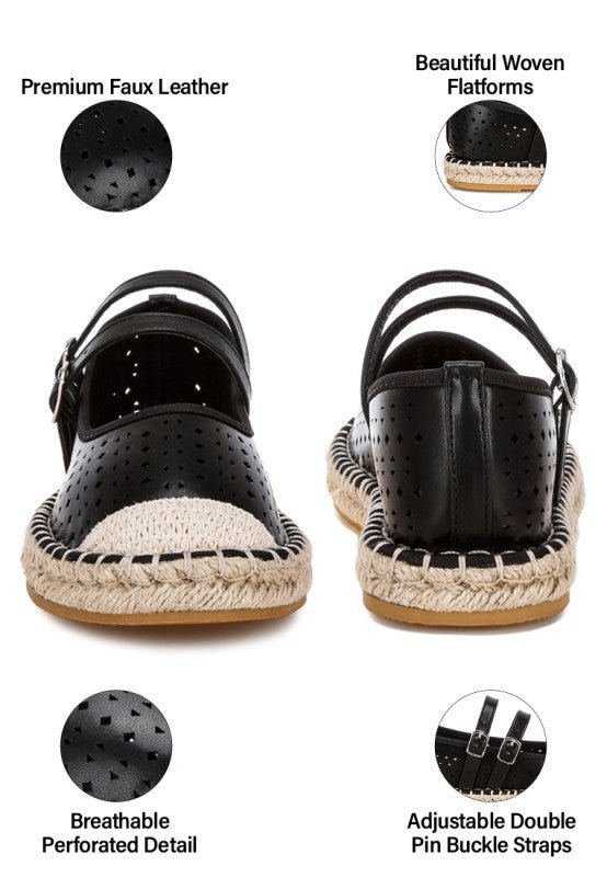 Noori Woven Dual Buckle Sandals - Bitsy Gypsy Boutique