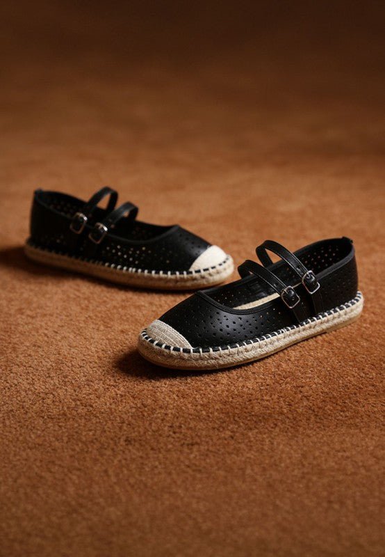 Noori Woven Dual Buckle Sandals - Bitsy Gypsy Boutique