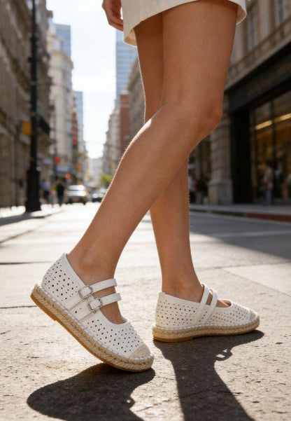 Noori Woven Dual Buckle Sandals - Bitsy Gypsy Boutique