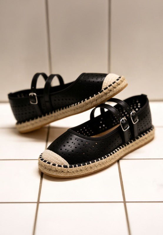 Noori Woven Dual Buckle Sandals - Bitsy Gypsy Boutique