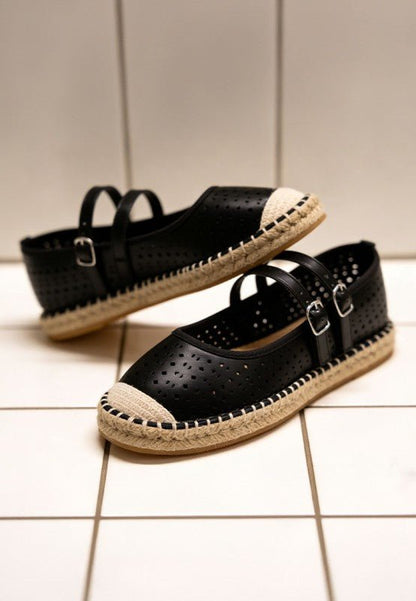 Noori Woven Dual Buckle Sandals - Bitsy Gypsy Boutique