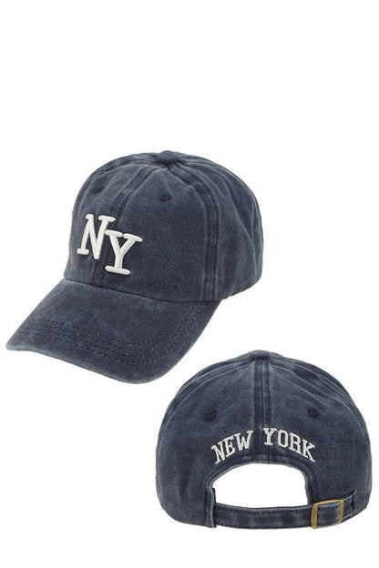 NY Embroidery Pigment Cap - Bitsy Gypsy Boutique