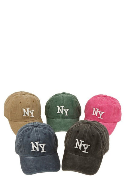 NY Embroidery Pigment Cap - Bitsy Gypsy Boutique